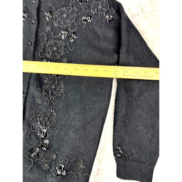 Vintage Contemporary Classics Embroidered Cardigan Sz 40 - Picture 7 of 8